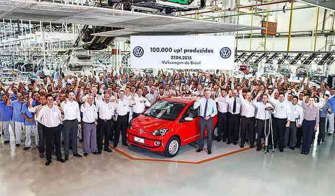 Volkswagen up! vendeu 80 mil unidades no Brasil(foto: Volkswagen/Divulgao)