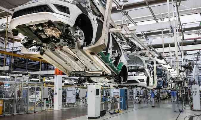 A readequação das fábricas e redução de custos fixos ajudou a VW a obter resultados positivos em 2021(foto: Volkswagen/Divulgação)