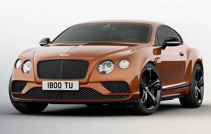 O cupê de 2,7 toneladas alcança uma máxima de 331 km/h(foto: Bentley / Divulgação) O cupê de 2,7 toneladas alcança uma máxima de 331 km/h(foto: Bentley / Divulgação)