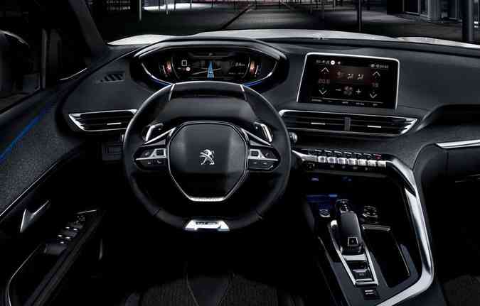 O SUV conta com o painel i-Cockpit 2.0 e um quadro de instrumentos digital (foto: Peugeot/Divulgao)