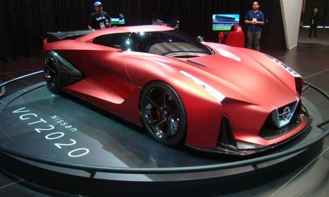 Nissan Concept 2020 Vision Gran Turismo(foto: Bruno Freitas/EM/D.A Press) Nissan Concept 2020 Vision Gran Turismo(foto: Bruno Freitas/EM/D.A Press)