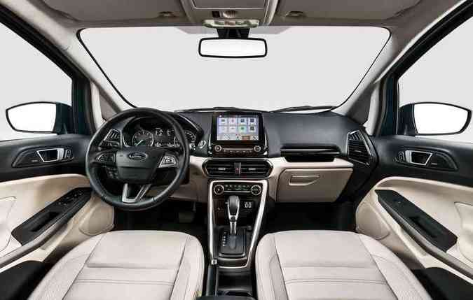 Itens tecnolgicos que vm de srie dentro da cabine destacam o veculo no segmento(foto: Ford/Divulgao)