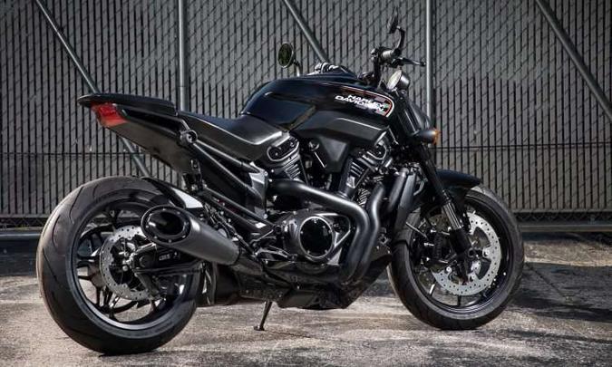 A naked streetfighter com motor de 975cm³ promete performance esportiva(foto: Harley-Davidson/Divulgação) A naked streetfighter com motor de 975cm³ promete performance esportiva(foto: Harley-Davidson/Divulgação)