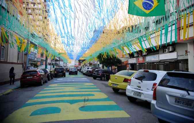  preciso ter cuidado ao passar por ruas de piso pintado (foto: Tomaz Silva/Agncia Brasil)