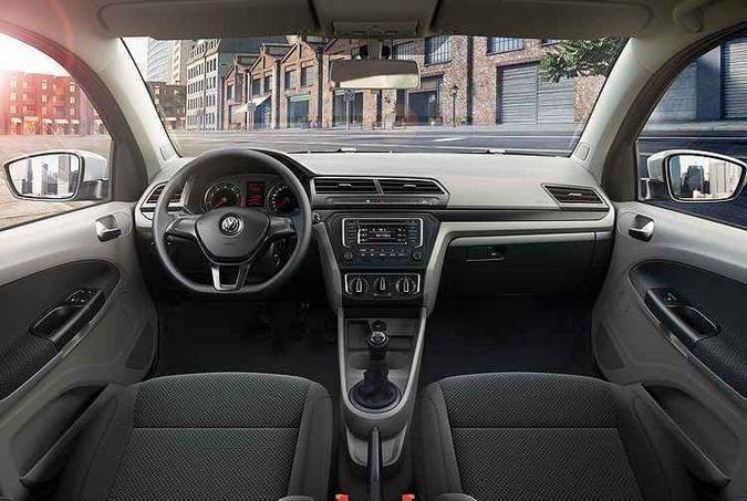 Interior foi totalmente redesenhado e está mais moderno(foto: Volkswagen/Divulgação) Interior foi totalmente redesenhado e está mais moderno(foto: Volkswagen/Divulgação)