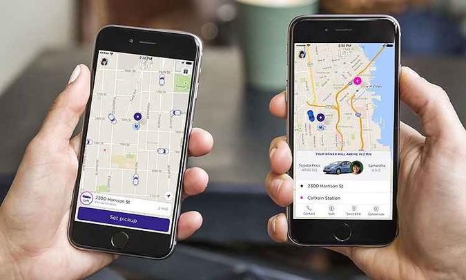 Aplicativo tem operação semelhante ao do Uber(foto: Lyft/Divulgação) Aplicativo tem operação semelhante ao do Uber(foto: Lyft/Divulgação)