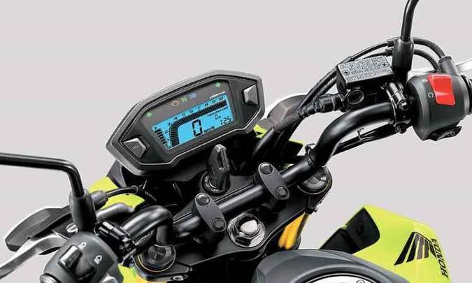 O painel é inteiramente digital, com o conta-giros em destaque(foto: Honda/Divulgação) O painel é inteiramente digital, com o conta-giros em destaque(foto: Honda/Divulgação)