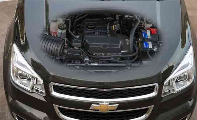 Importado dos Estados Unidos, o novo motor Ecotec 2.5 tem bloco em alumnio e camisas de ferro fundido e desenvolve 206cv de potncia, a maior da categoria(foto: General Motors/Divulgao)