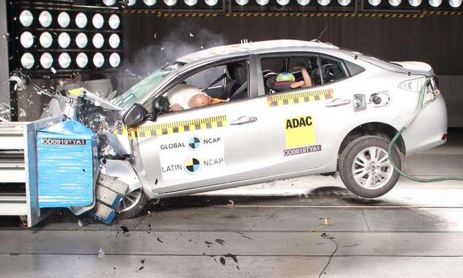 Toyota Yaris sedã(foto: Latin NCAP/Divulgação) Toyota Yaris sedã(foto: Latin NCAP/Divulgação)