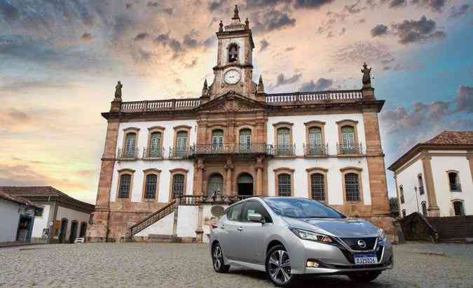 Para quem conhece o cenário, dirigimos o Nissan Leaf de Belo Horizonte até a histórica Ouro Preto (MG)(foto: Marco Antônio Teixeira/ Nissan)