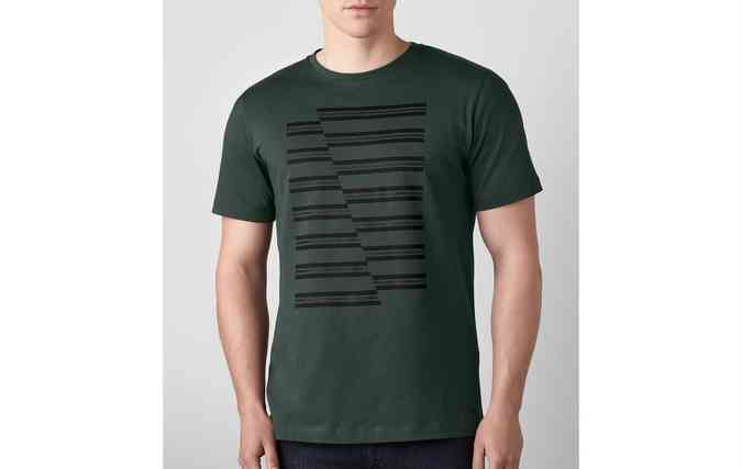 Camiseta Verde JCW Stripes custa R$ 231. FOTO: BMW/Divulgao (foto: Camiseta Verde JCW Stripes custa R$ 231. FOTO: BMW/Divulgao )