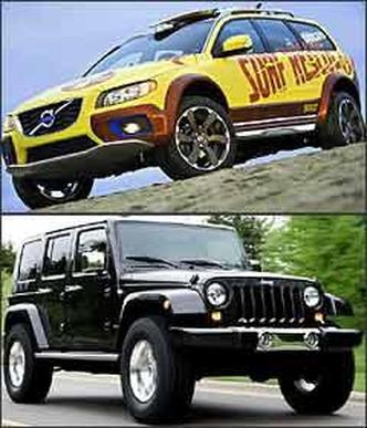 Volvo XC70SR e Jeep Wrangler Ultimate 392(foto: Volvo/Divulga��o - Jeep/Divulga��o)