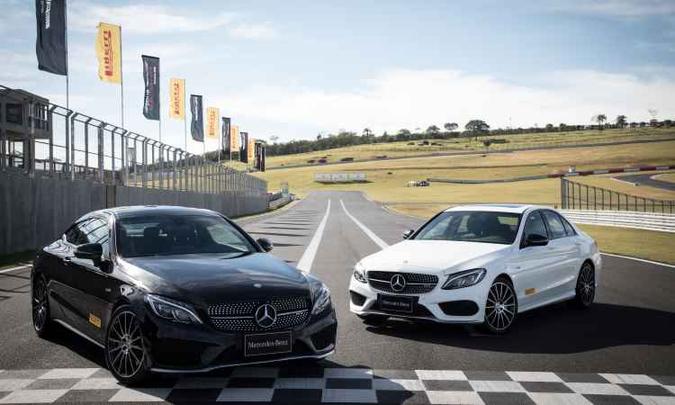 Mercedes-AMG C 43 4MATIC Coupé e C 43(foto: Malagrine/Mercedes-Benz Divulgação) Mercedes-AMG C 43 4MATIC Coupé e C 43(foto: Malagrine/Mercedes-Benz Divulgação)