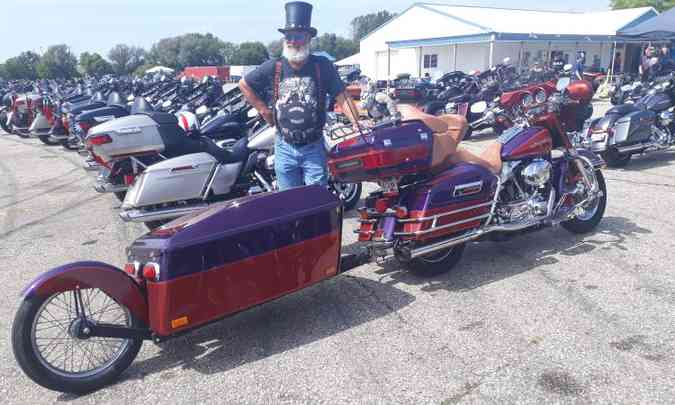 O Tio Sam tambm anda de moto e tem espao extra para a bagagem(foto: To Mascarenhas/EM/D.A Press)
