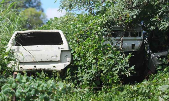 A céu aberto e corroídos pela ação do tempo, os veículos se transformam em locais propícios para a proliferação do Aedes aegypti, que transmite a dengue, zika e chikungunya(foto: Gladyston Rodrigues/EM/D.A Press) A céu aberto e corroídos pela ação do tempo, os veículos se transformam em locais propícios para a proliferação do Aedes aegypti, que transmite a dengue, zika e chikungunya(foto: Gladyston Rodrigues/EM/D.A Press)