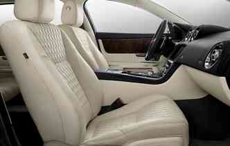 Na parte interna os assentos so acolchoados. Foto: Jaguar Land Rover / Divulgao