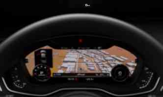 No painel, destaque para o Audi Virtual Cockpit, que exibe em uma tela de 8 polegadas bem  frente do motorista todas as informaes e o mapa de navegao(foto: Audi/ divulgao)