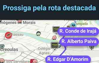 App  capaz de livrar o motorista de horas de congestionamento ao sempre apontar as rotas mais rpidas(foto: Reproduo Internet)