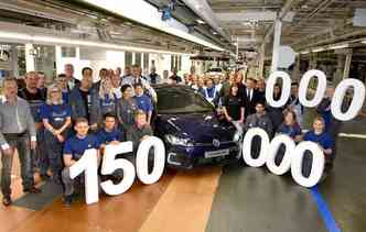 Golf GTE foi o modelo que fez a Volkswagen atingir a marca de 150 milhes de carros produzidos(foto: Volkswagen / Divulgao)