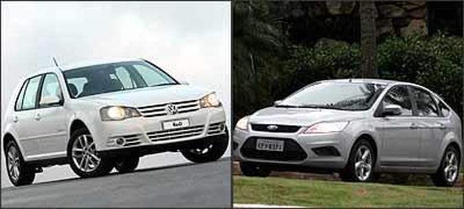 De custo intermedi�rio, Golf decepciona, principalmente por aus�ncia de itens de seguran�a. J� a falta do apoio de cabe�a traseiro central tirou o primeiro lugar do novo Focus(foto: Ricardo Hirae/VW/Divulga��o e Marlos Ney Vidal/EM/D. A Press - 16/2/09)