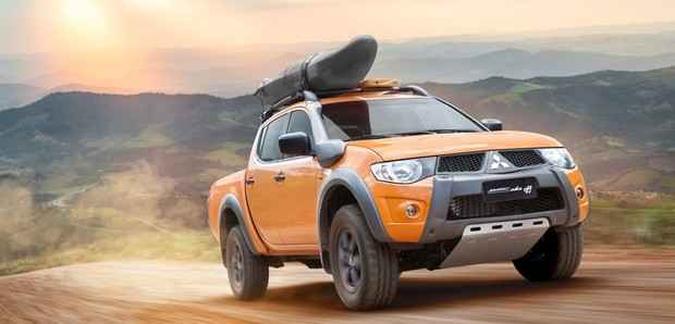 Carro chega na cor laranja sunshine(foto: Mitsubishi/divulgação ) Carro chega na cor laranja sunshine(foto: Mitsubishi/divulgação )