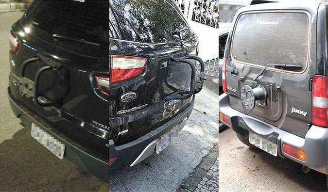 Por furto ou por prevenção, não é difícil encontrar pelas ruas da capital modelos aventureiros sem o estepe(foto: Pedro Cerqueira / EM / D.A Press) Por furto ou por prevenção, não é difícil encontrar pelas ruas da capital modelos aventureiros sem o estepe(foto: Pedro Cerqueira / EM / D.A Press)