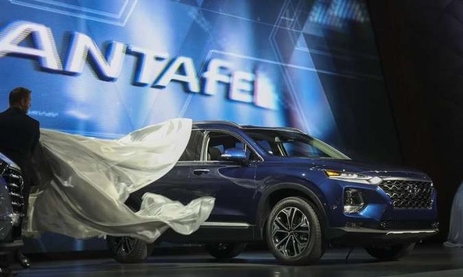 Novo Hyundai Santa Fe(foto: Drew Angerer/AFP) Novo Hyundai Santa Fe(foto: Drew Angerer/AFP)