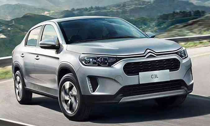 Projeto chinês, Citroën C3L chegou a ser registrado junto ao INPI(foto: Citroën/Divulgação)