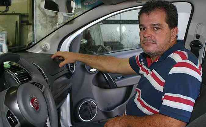 Efraim de Almeida fica inseguro com barulho no airbag frontal(foto: Paulo Henrique Vivas/EM/D.A Press)
