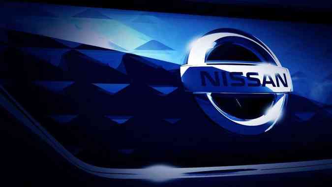 Imagem teaser apresenta detalhe da grade(foto: Nissan/Divulgao)