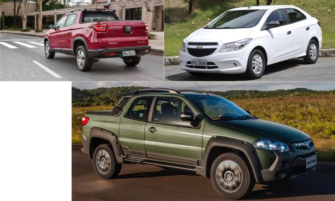 (foto: Colagem com fotos de divulgação da Fiat, além de Juarez Rodrigues/EM/D.A Press) (foto: Colagem com fotos de divulgação da Fiat, além de Juarez Rodrigues/EM/D.A Press)