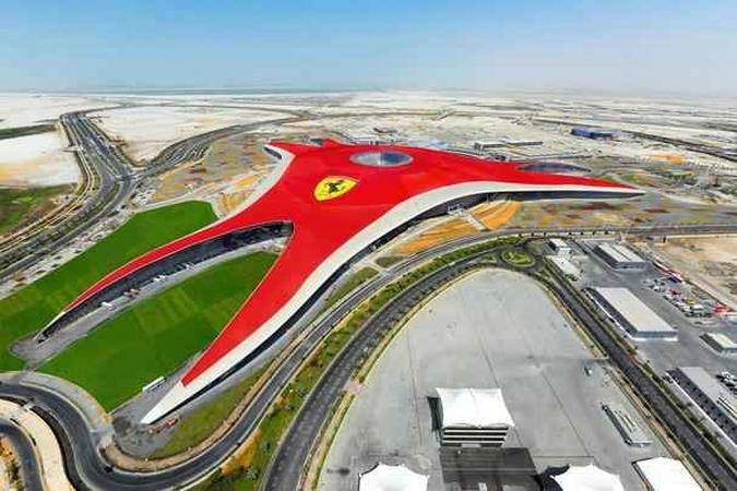 Parque de diversões Ferrari World, em Abu DhabiFerrari/Divulgação Parque de diversões Ferrari World, em Abu DhabiFerrari/Divulgação
