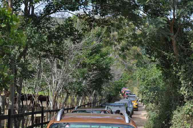 Imagem do passeio em Serra Negra, distrito do municpio Bezerros(foto: Gustavo Carvalho/Esp. DP)