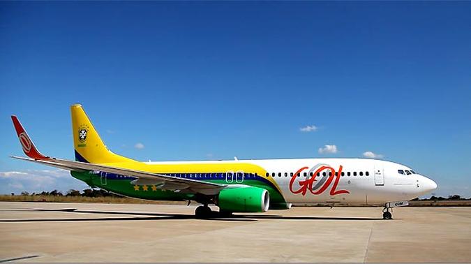 Boeing 737-800 da Gol que foi usado pela Seleção na Copa das Confederações (foto: Gol/Divulgação) Boeing 737-800 da Gol que foi usado pela Seleção na Copa das Confederações (foto: Gol/Divulgação)