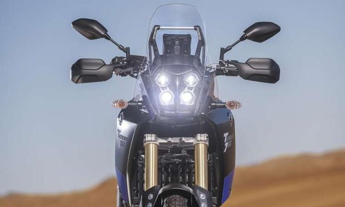 O conjunto de faróis em LED tem inspiração nos ralis(foto: Yamaha/Divulgação) O conjunto de faróis em LED tem inspiração nos ralis(foto: Yamaha/Divulgação)
