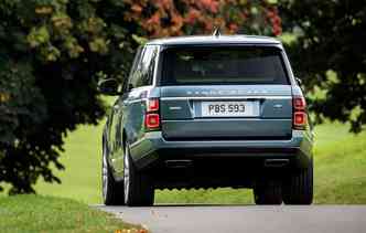 De acordo com a CESVI, a Range Rover levou nota mxima no quesito visibilidade. Foto: Land Rover / Divulgao