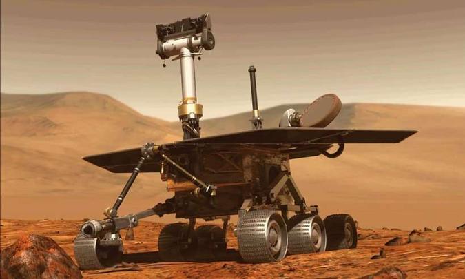 Após tempestade de poeira, Opportunity perdeu contato com a Terra(foto: Nasa/Divulgação) Após tempestade de poeira, Opportunity perdeu contato com a Terra(foto: Nasa/Divulgação)