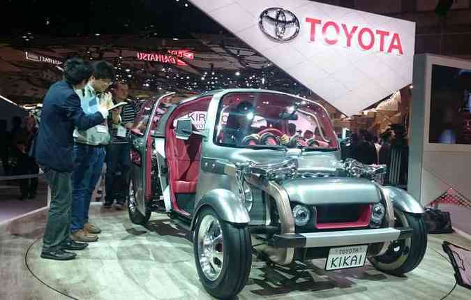 Toyota Kikai exibe todos os componentes, como motor e tanque de combustvel (foto: Jorge Moraes/DP/DA PRESS )