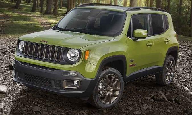 Também fabricado em Goiana (PE), Renegade recebeu verde mais claro(foto: Divulgação/Jeep) Também fabricado em Goiana (PE), Renegade recebeu verde mais claro(foto: Divulgação/Jeep)