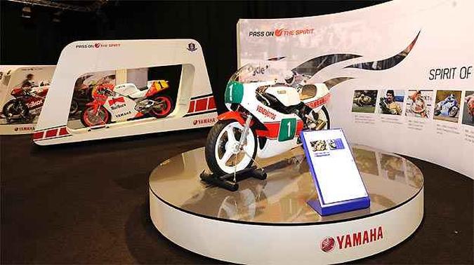 Galeria de motos de competição em homenagem aos 50 anos do Moto GP Galeria de motos de competição em homenagem aos 50 anos do Moto GP