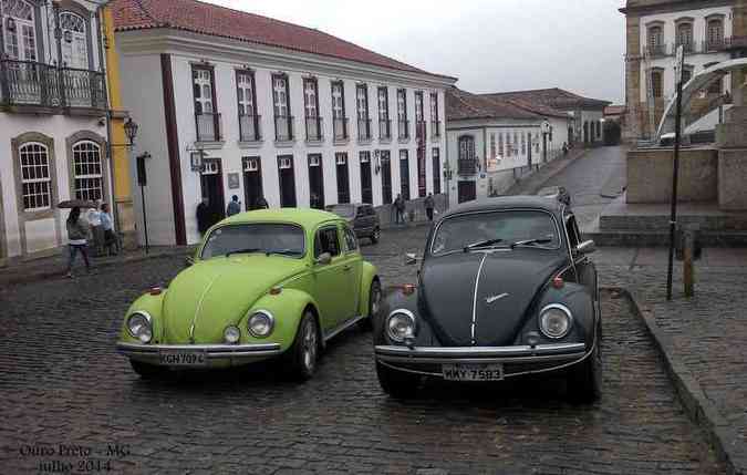 Duplinha estacionada em Ouro Preto (MG) (foto: Arquivo Pessoal )
