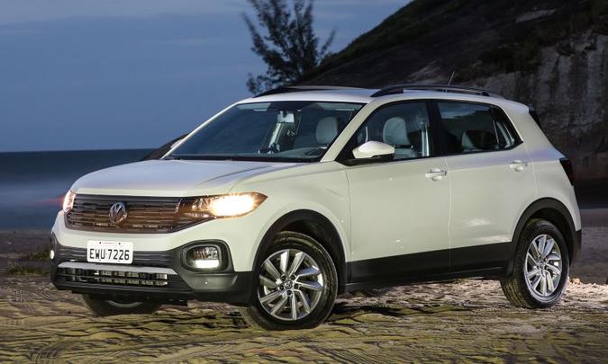 Lançado em abril, VW T-Cross é o quarto SUV mais vendido quando levamos em conta a média mensal(foto: Pedro Danthas/Volkswagen/Divulgação) Lançado em abril, VW T-Cross é o quarto SUV mais vendido quando levamos em conta a média mensal(foto: Pedro Danthas/Volkswagen/Divulgação)