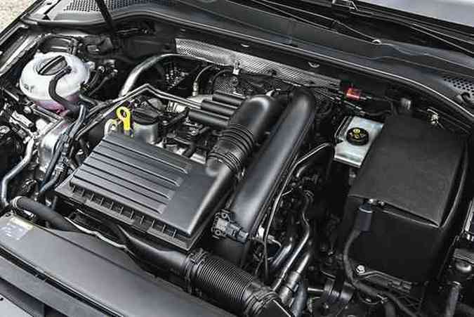 Motor 1.4 turbo proporciona bom desempenho com baixo consumo de combustvel(foto: Volkswagem/Divulgao)