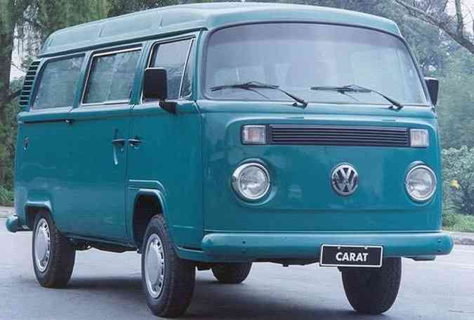 Kombi Carat tinha bancos em veludo, setas em cristal e lanternas traseiras escurecidas(foto: Volkswagen/Divulgao)