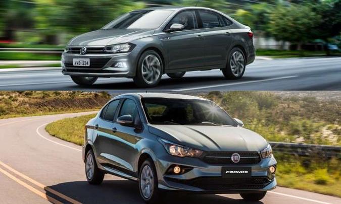 (foto: Colagem com fotos de divulgação da Volkswagen e Fiat) (foto: Colagem com fotos de divulgação da Volkswagen e Fiat)