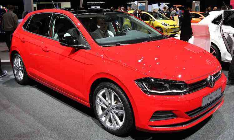 A Volkswagen mostra na Alemanha o novo Polo, que será lançado no Brasil no fim do mês - Daniel Roland/AFP