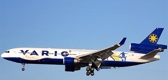 MD11 usado na Copa da Alemanha, em 2006 (foto: (Alexander Karmazin/Airliners.net/Reprodução)) MD11 usado na Copa da Alemanha, em 2006 (foto: (Alexander Karmazin/Airliners.net/Reprodução))