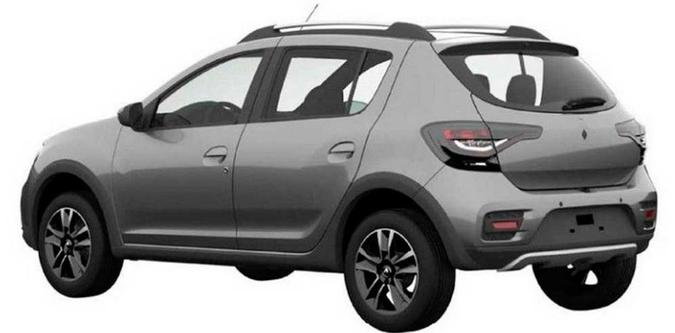Versão aventureira Stepway também entra na faca(foto: INPI/Reprodução) Versão aventureira Stepway também entra na faca(foto: INPI/Reprodução)