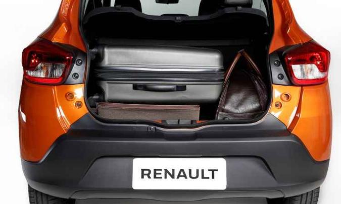 Porta-malas te volume de 290 litros(foto: Renault/Divulgação) Porta-malas te volume de 290 litros(foto: Renault/Divulgação)