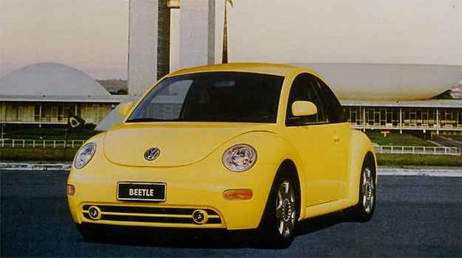 New Beetle foi apresentado pela Volkswagen em 1999, mas a proposta nada tinha a ver com a do velho Fusca(foto: Volkswagen/Divulga��o)